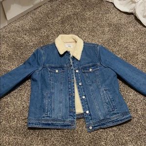 Denim Sherpa jacket